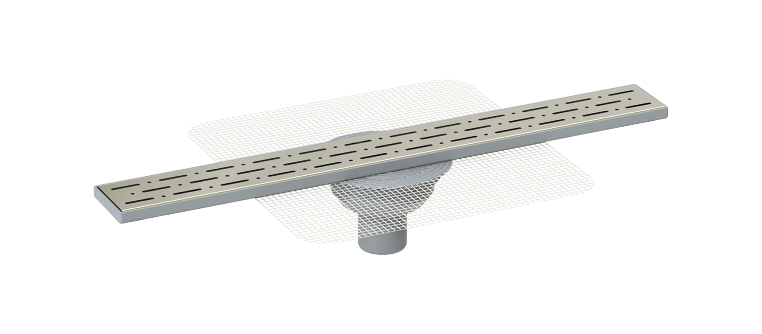 Plastik Fileli Eksentrik Gövdeli 360 Derece Dönerli Sifon Duş Kanalı A.Ç Q50