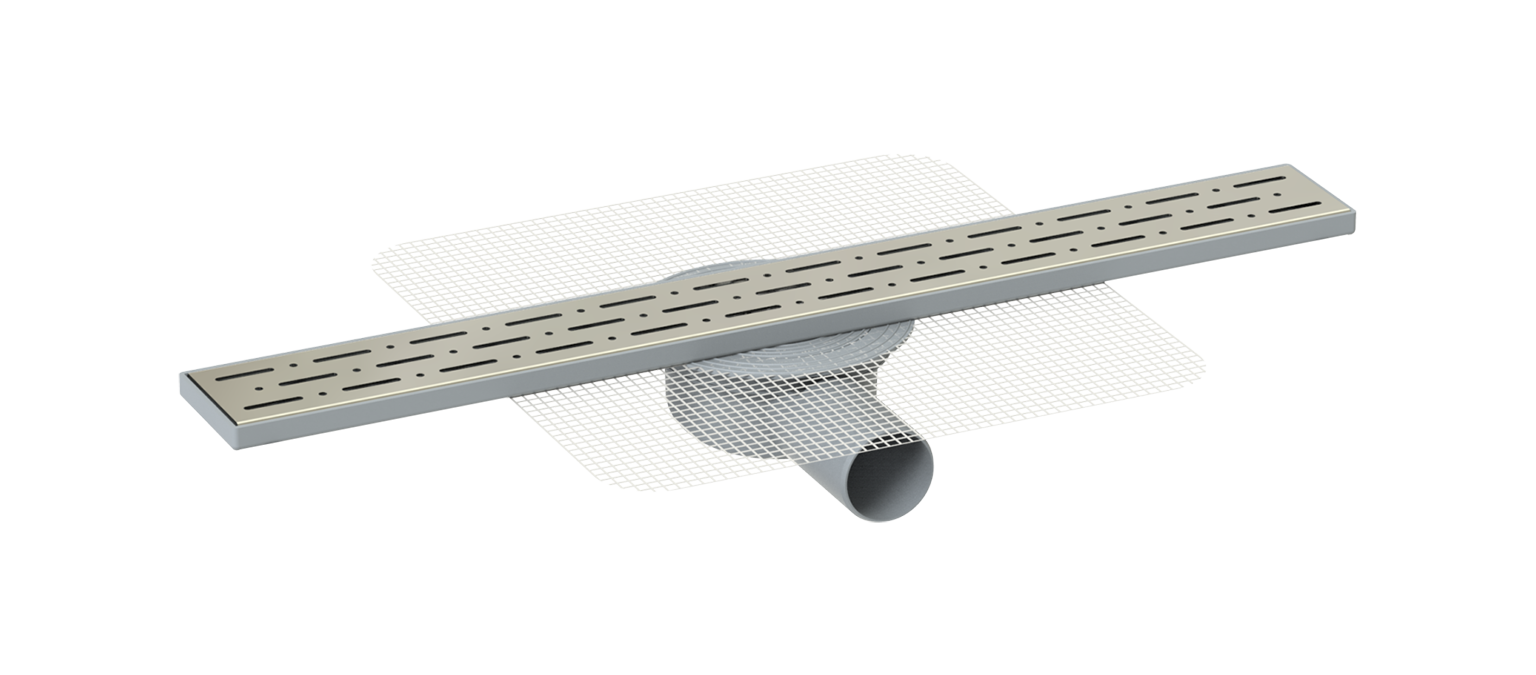 Plastik Fileli Eksentrik Gövdeli 360 Derece Dönerli Sifon Duş Kanalı Y.Ç Q50